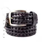 Tan leather casual belt for men