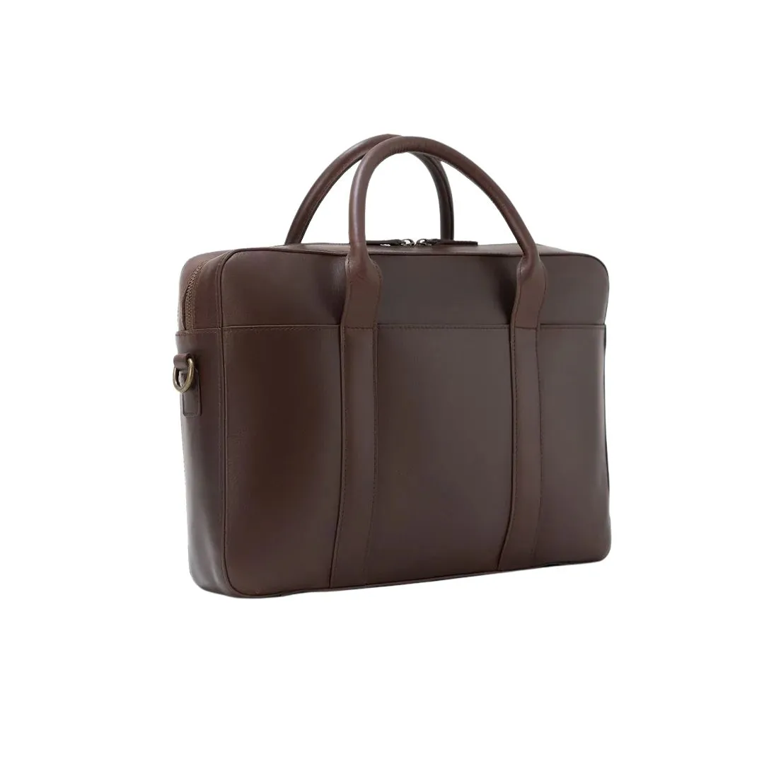 Vintage Leather Briefcase for Work, Business and Travel - Image 3