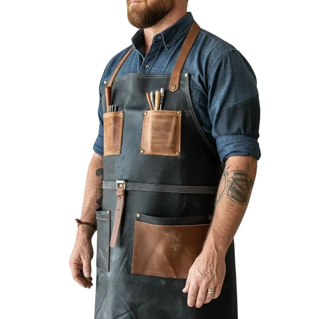 Premium Leather Carpenter Apron - Image 2
