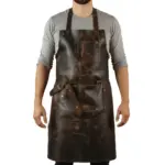 Sunsiraj premium leather cooking apron