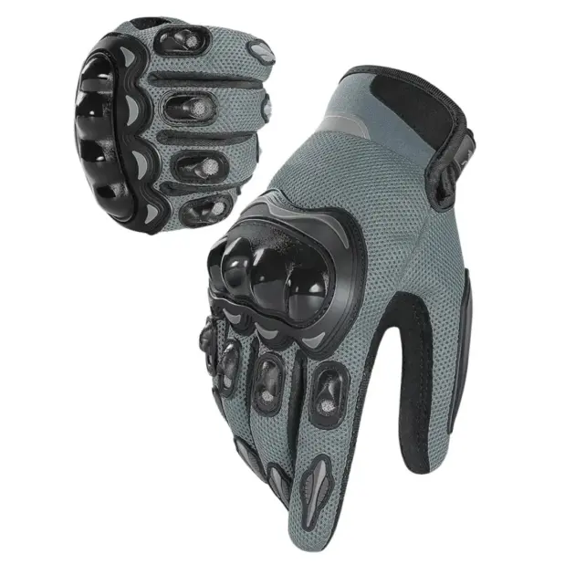 Premium leather motocross riding gloves