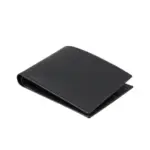 Men's bi-fold leather wallet with 6 card slots
