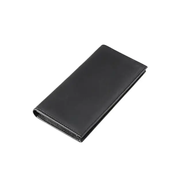 Men's leather long wallet with 12 card slots