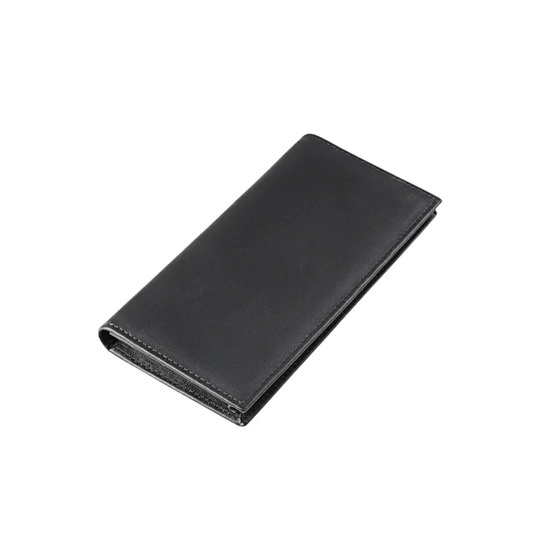 Men's leather long wallet with 12 card slots
