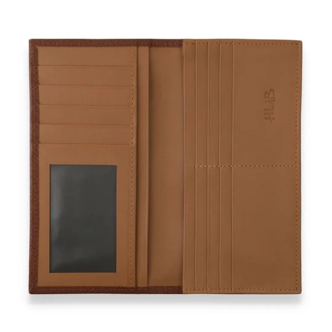 Men's leather wallet with 11 card slots