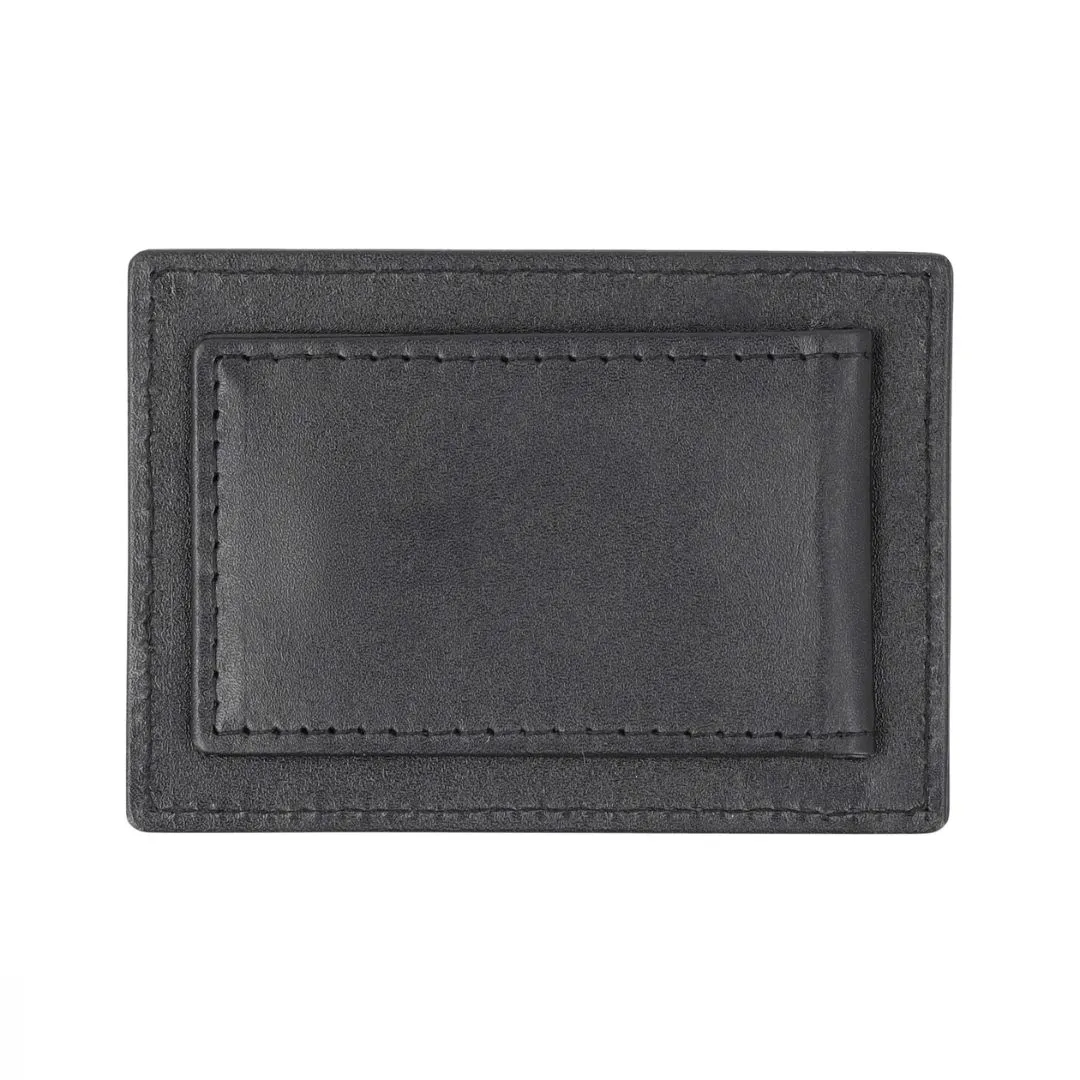 Slim leather card holder for men