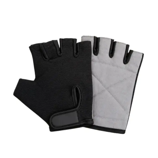 Premium padded gym workout gloves with full palm protection