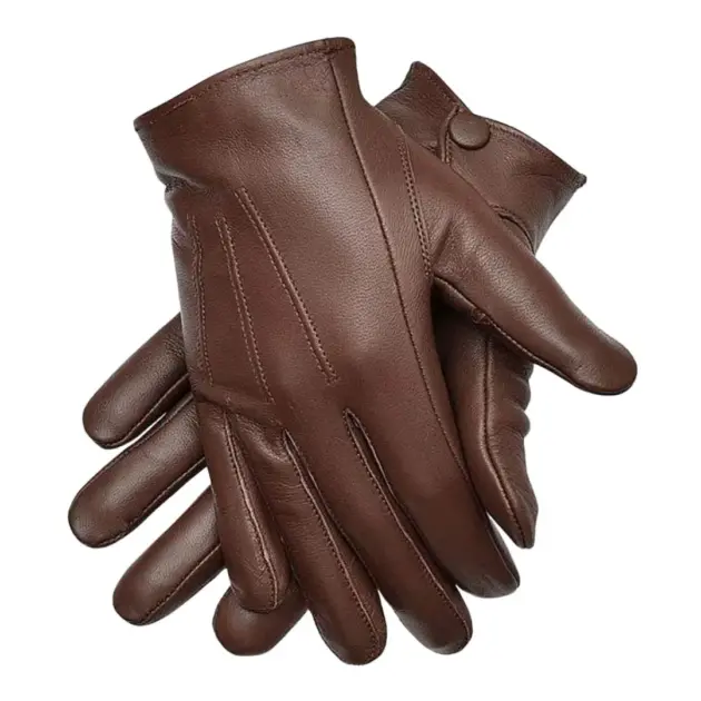 premium leather dress gloves for men
