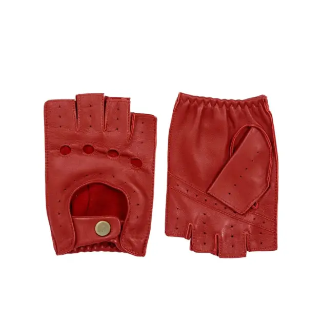 Sunsiraj fingerless leather driving gloves