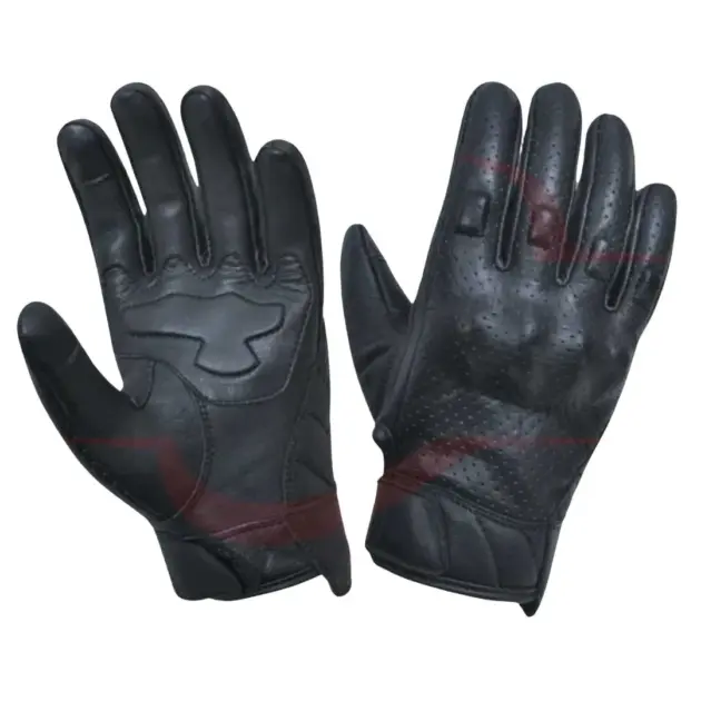 Sunsiraj leather motorcycle gloves for men