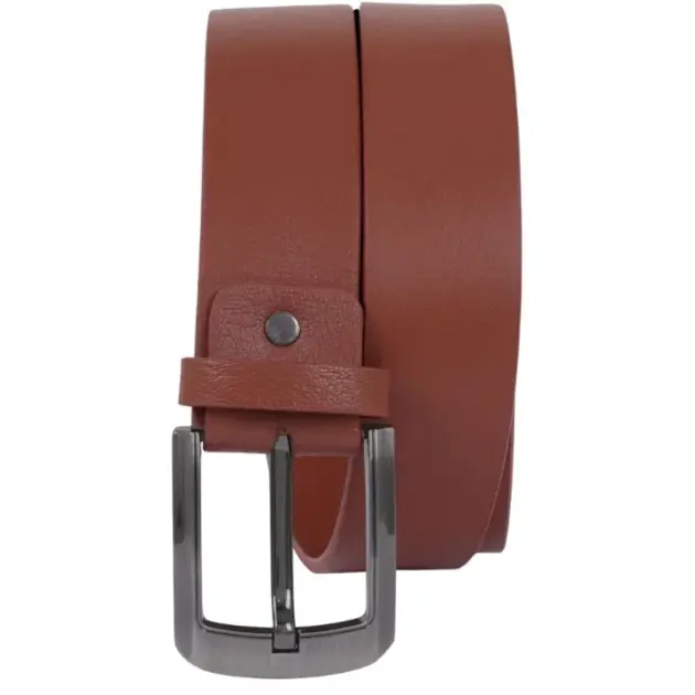 Tan leather casual belt for men