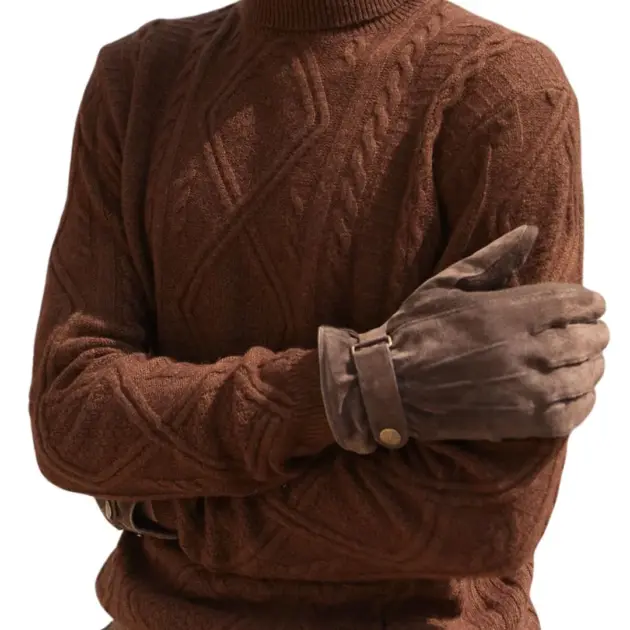 water-resistant touchscreen suede gloves