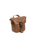 Brown leather camera bag