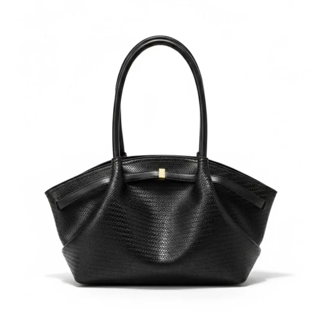 Woven Texture Winged Tote Bag - Image 4